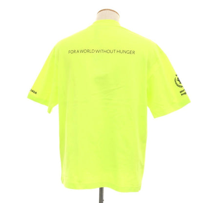 【中古】バレンシアガ BALENCIAGA World Food Programme コットン クルーネック 半袖Ｔシャツ ネオンライム【サイズS】【 状態ランクA 】【 メンズ 】