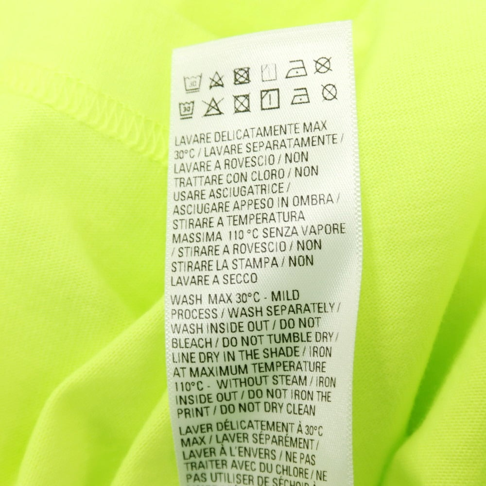 【中古】バレンシアガ BALENCIAGA World Food Programme コットン クルーネック 半袖Ｔシャツ ネオンライム【サイズS】【 状態ランクA 】【 メンズ 】[CPD]