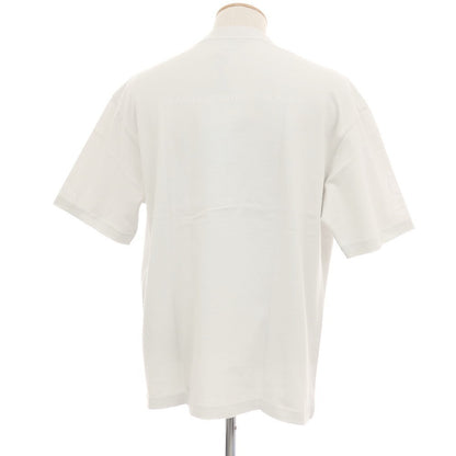 【中古】バレンシアガ BALENCIAGA ダメージ加工 World Food Programme コットン クルーネック 半袖Ｔシャツ ライトブルーグレー【サイズS】【 状態ランクA 】【 メンズ 】