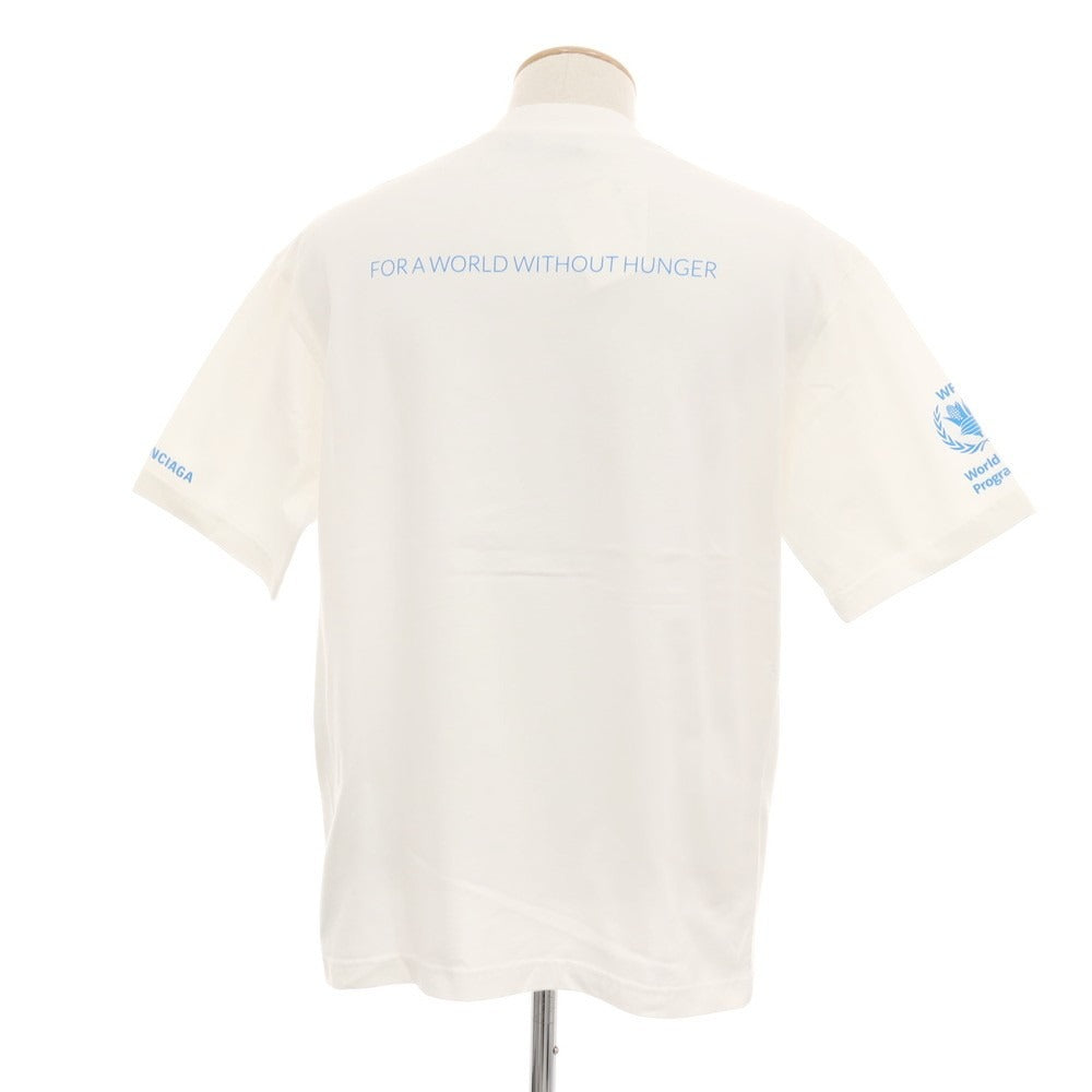 【中古】バレンシアガ BALENCIAGA World Food Programme コットン クルーネック 半袖Ｔシャツ ホワイト【サイズXS】【 状態ランクA 】【 メンズ 】