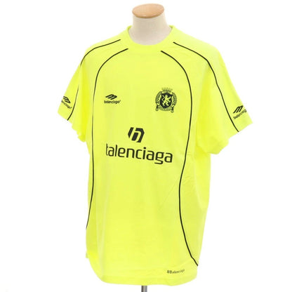 【中古】バレンシアガ BALENCIAGA コットン クルーネック 半袖Ｔシャツ ネオンイエロー【サイズ1】【 状態ランクA 】【 メンズ 】