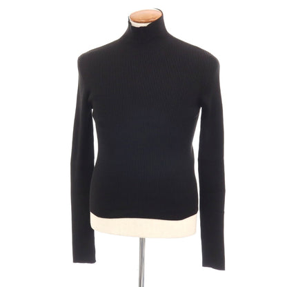 【中古】バレンシアガ BALENCIAGA GARDE-ROBE シルク ハイネック リブニット ブラック【サイズM】【 状態ランクA 】【 メンズ 】