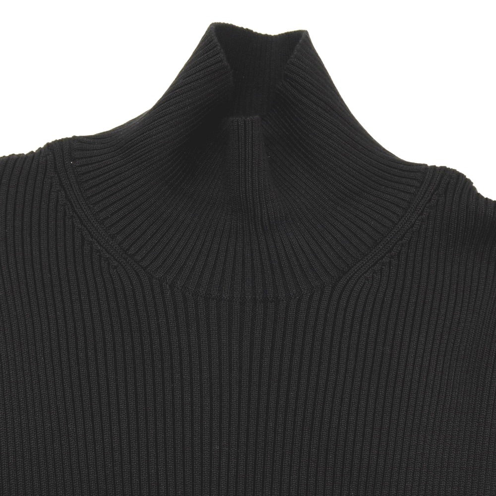 【中古】バレンシアガ BALENCIAGA GARDE-ROBE シルク ハイネック リブニット ブラック【サイズM】【 状態ランクA 】【 メンズ 】[BPD]