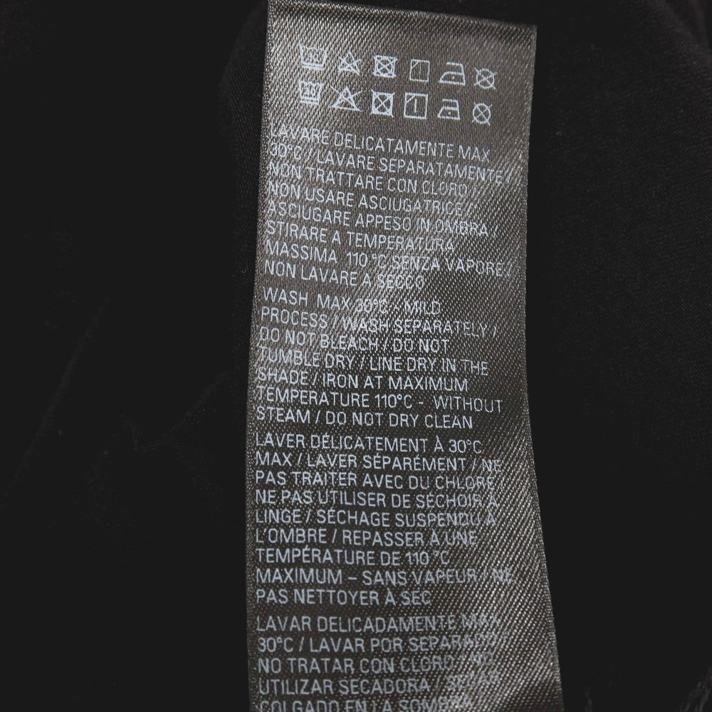 【中古】【未使用】バレンシアガ BALENCIAGA GARDE-ROBE コットンポリウレタン クルーネック 長袖Ｔシャツ ブラック【サイズS】【 状態ランクS 】【 メンズ 】