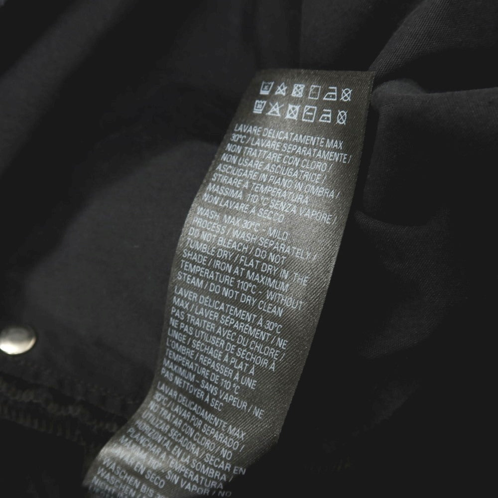 【中古】バレンシアガ BALENCIAGA コットン レイヤード風 ワイド デニムパンツ ジーンズ ブラックネイビー【サイズS】【 状態ランクB 】【 メンズ 】