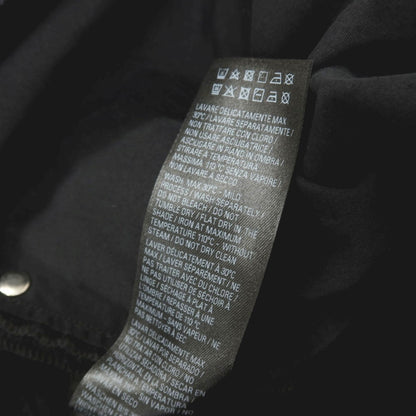 【中古】バレンシアガ BALENCIAGA コットン レイヤード風 ワイド デニムパンツ ジーンズ ブラックネイビー【サイズS】【 状態ランクB 】【 メンズ 】