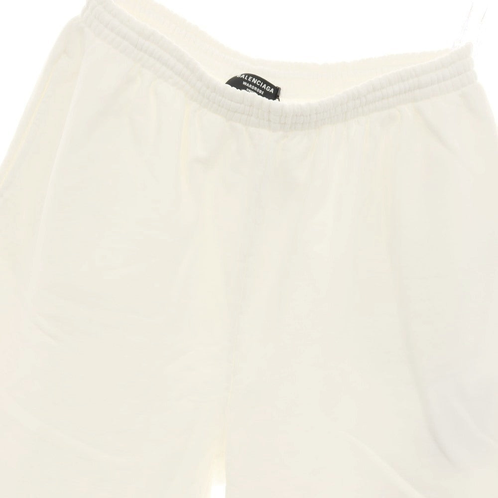 【中古】【未使用】バレンシアガ BALENCIAGA WARDROBE UNIFIT コットン スウェット ショートパンツ ホワイト【サイズS】【 状態ランクS 】【 ユニセックス 】