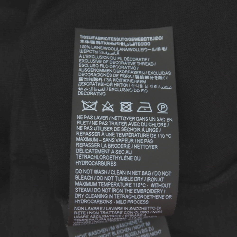 【中古】【未使用】サンローラン SAINT LAURENT ウール 半袖 ポロニット ブラック【サイズS】【 状態ランクS 】【 メンズ 】