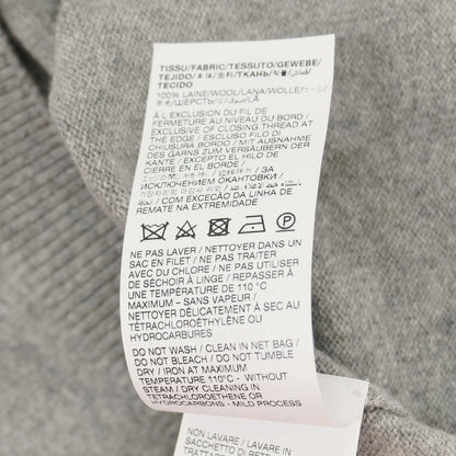 【中古】【未使用】サンローランパリ SAINT LAURENT PARIS スキッパー ウール 半袖 ポロニット グレー【サイズM】【 状態ランクS 】【 メンズ 】