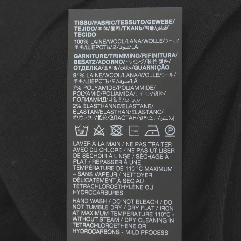 【中古】【未使用】サンローランパリ SAINT LAURENT PARIS ハイゲージ ウール クルーネックニット ブラック【サイズL】【 状態ランクS 】【 メンズ 】