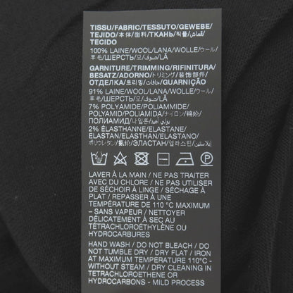 【中古】【未使用】サンローランパリ SAINT LAURENT PARIS ハイゲージ ウール クルーネックニット ブラック【サイズL】【 状態ランクS 】【 メンズ 】