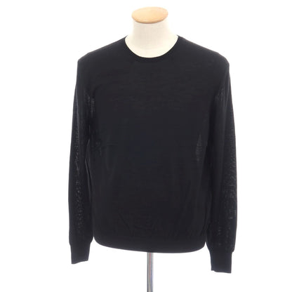 【中古】【未使用】サンローランパリ SAINT LAURENT PARIS ハイゲージ ウール クルーネックニット ブラック【サイズS】【 状態ランクS 】【 メンズ 】