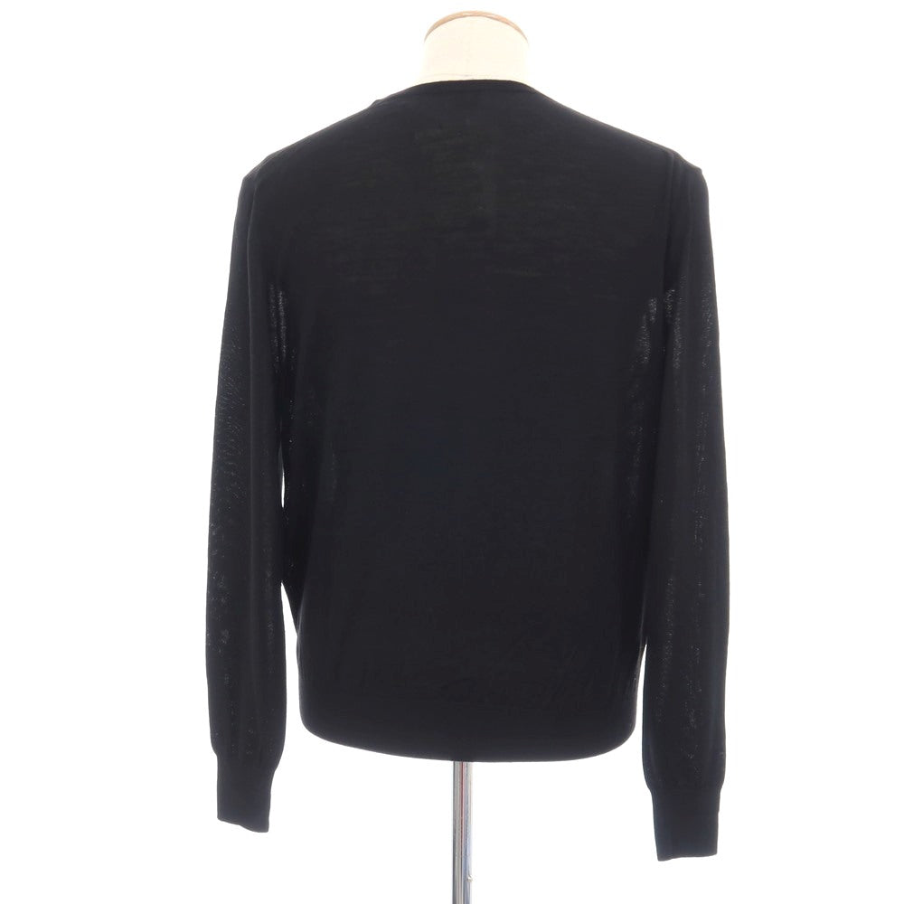 【中古】【未使用】サンローランパリ SAINT LAURENT PARIS ハイゲージ ウール クルーネックニット ブラック【サイズS】【 状態ランクS 】【 メンズ 】