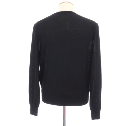 【中古】【未使用】サンローランパリ SAINT LAURENT PARIS ハイゲージ ウール クルーネックニット ブラック【サイズS】【 状態ランクS 】【 メンズ 】