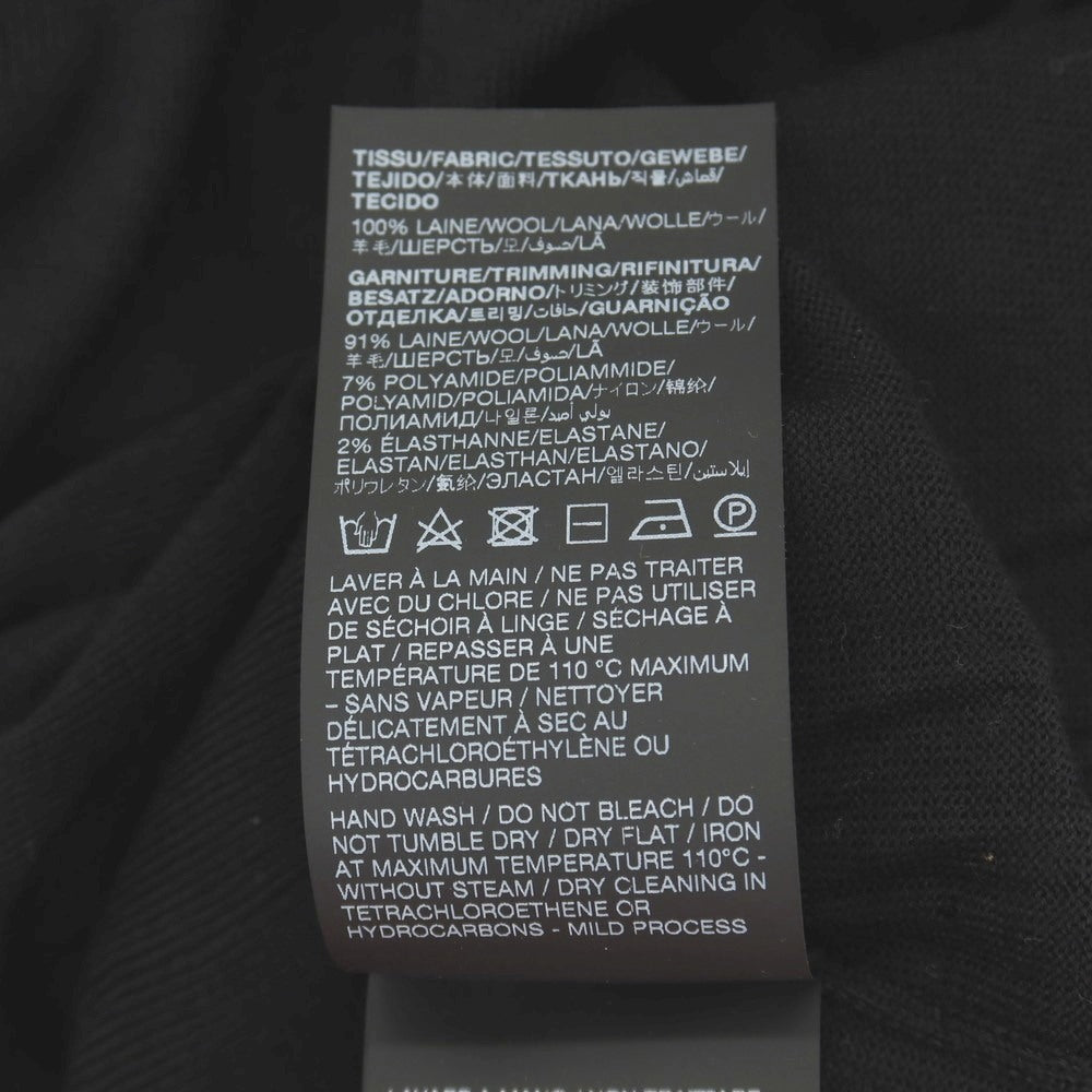 【中古】【未使用】サンローランパリ SAINT LAURENT PARIS ハイゲージ ウール クルーネックニット ブラック【サイズS】【 状態ランクS 】【 メンズ 】