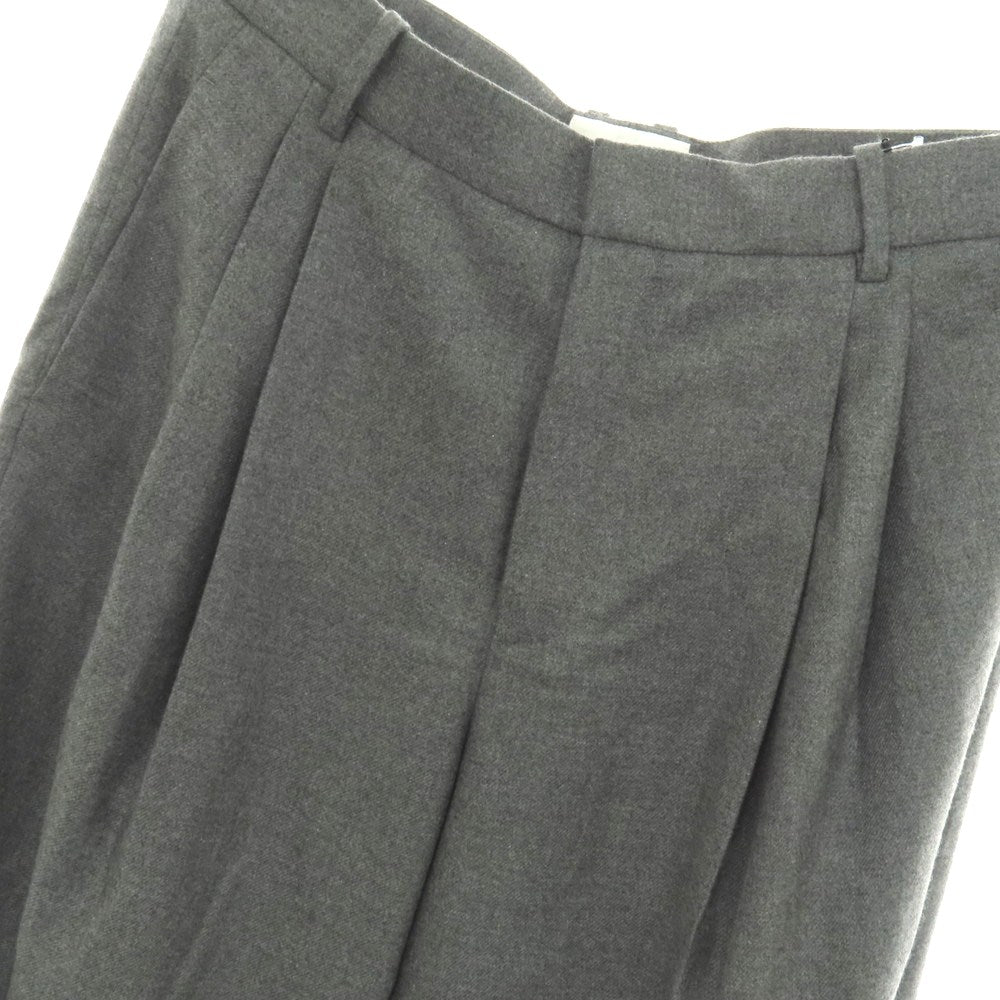 【中古】【未使用】サンローラン SAINT LAURENT カシミヤ ドレススラックスパンツ グレー【サイズ48】【 状態ランクS 】【 メンズ 】
