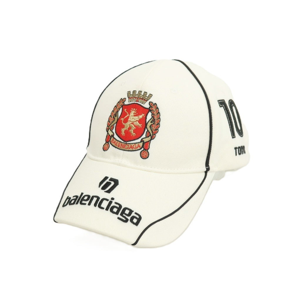 【中古】【未使用】バレンシアガ BALENCIAGA Tokyo Cap ベースボールキャップ 帽子 ホワイト【サイズL（59cm）】【 状態ランクS 】【 メンズ 】