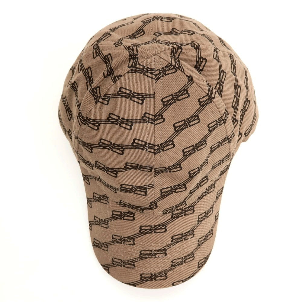 【中古】【未使用】バレンシアガ BALENCIAGA BB MONOGRAM CAP ベースボールキャップ 帽子 ブラウン【サイズL（59cm）】【 状態ランクS 】【 メンズ 】
