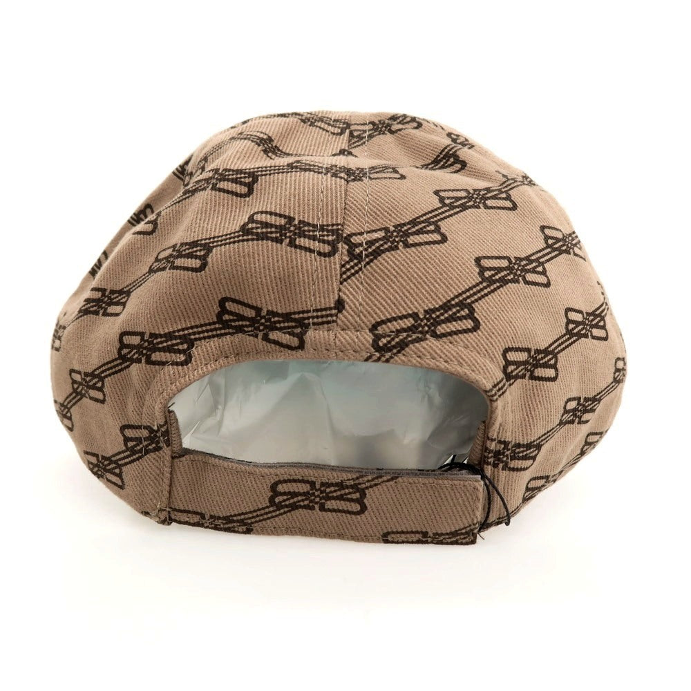 【中古】【未使用】バレンシアガ BALENCIAGA BB MONOGRAM CAP ベースボールキャップ 帽子 ブラウン【サイズL（59cm）】【 状態ランクS 】【 メンズ 】