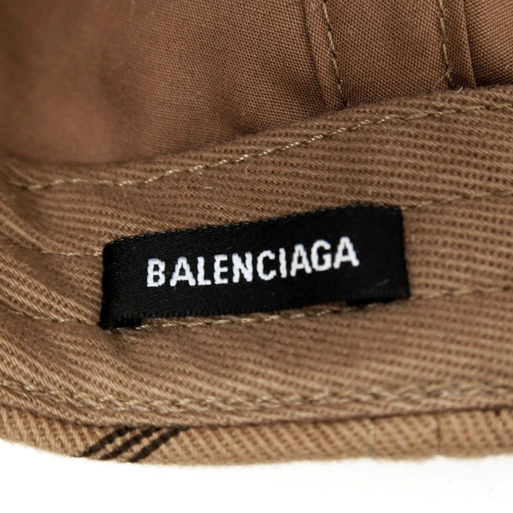 【中古】【未使用】バレンシアガ BALENCIAGA BB MONOGRAM CAP ベースボールキャップ 帽子 ブラウン【サイズL（59cm）】【 状態ランクS 】【 メンズ 】
