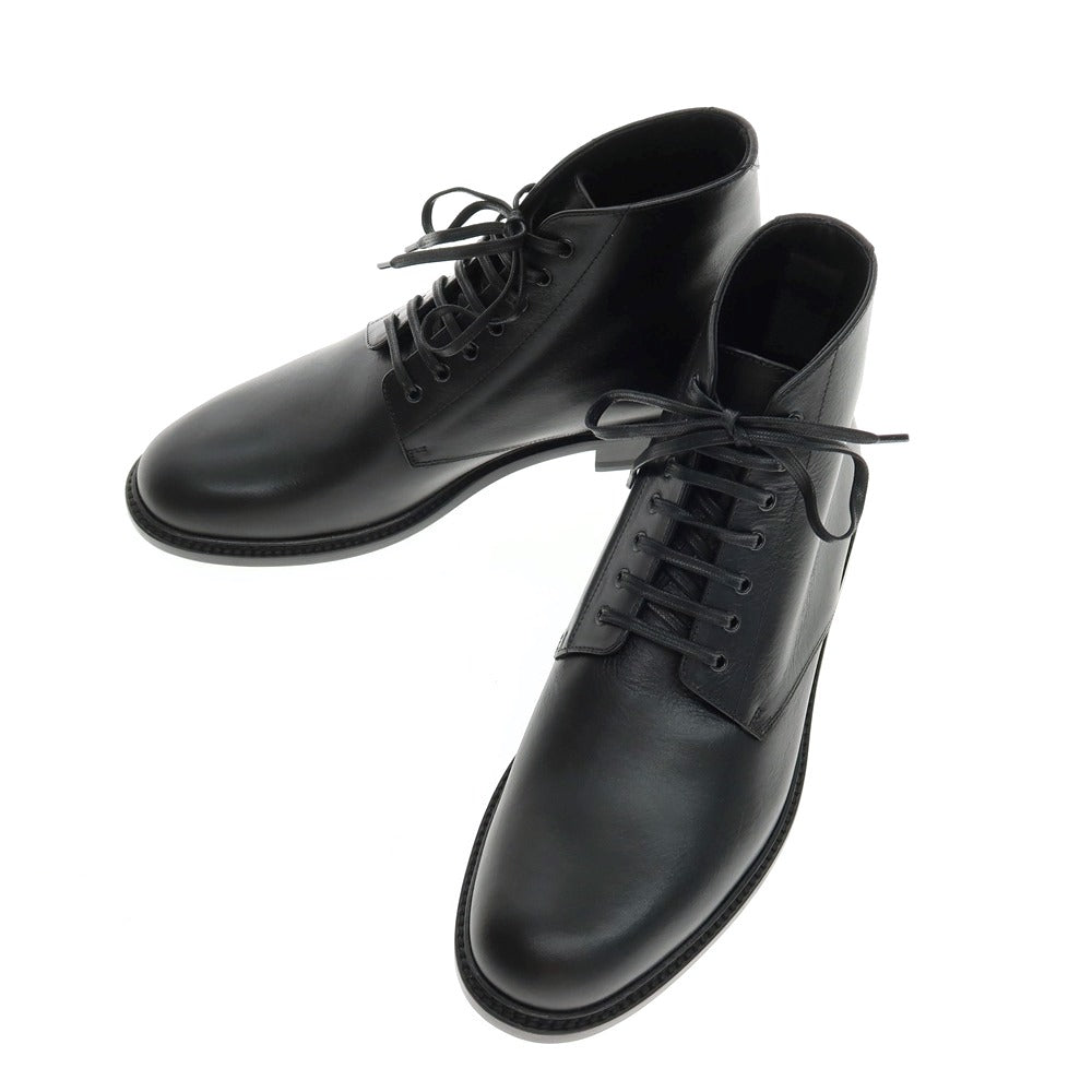 【中古】【未使用】サンローランパリ SAINT LAURENT PARIS ARMY20 DESERT BOOT レザー ブーツ ブラック【 サイズ41 】【 状態ランクS 】【 メンズ 】 [APD]