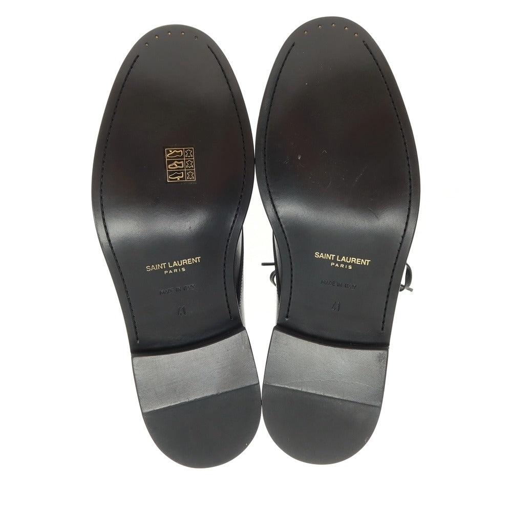 【中古】【未使用】サンローランパリ SAINT LAURENT PARIS ARMY20 DESERT BOOT レザー ブーツ ブラック【 サイズ41 】【 状態ランクS 】【 メンズ 】 [APD]