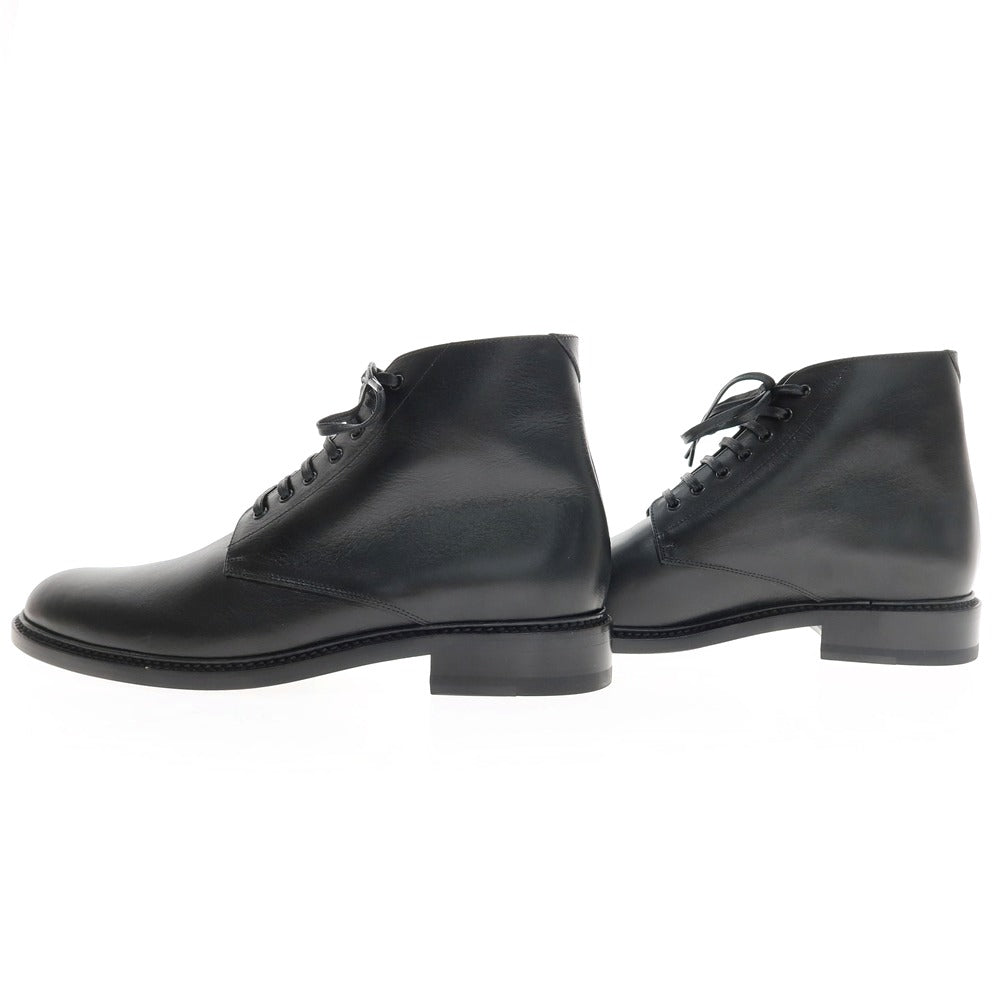 【中古】【未使用】サンローランパリ SAINT LAURENT PARIS ARMY20 DESERT BOOT レザー ブーツ ブラック【 サイズ41 】【 状態ランクS 】【 メンズ 】 [APD]