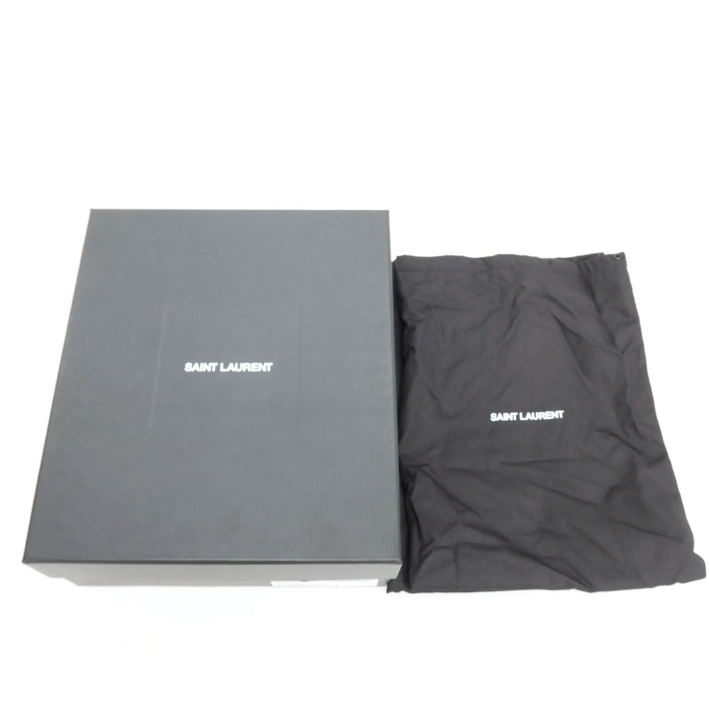 【中古】【未使用】サンローランパリ SAINT LAURENT PARIS ARMY20 DESERT BOOT レザー ブーツ ブラック【 サイズ41 】【 状態ランクS 】【 メンズ 】 [APD]