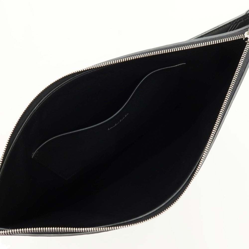 【中古】【未使用】バレンシアガ BALENCIAGA レザー クラッチバッグ ブラック【 状態ランクS 】【 メンズ 】