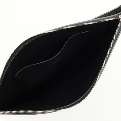 【中古】【未使用】バレンシアガ BALENCIAGA レザー クラッチバッグ ブラック【 状態ランクS 】【 メンズ 】