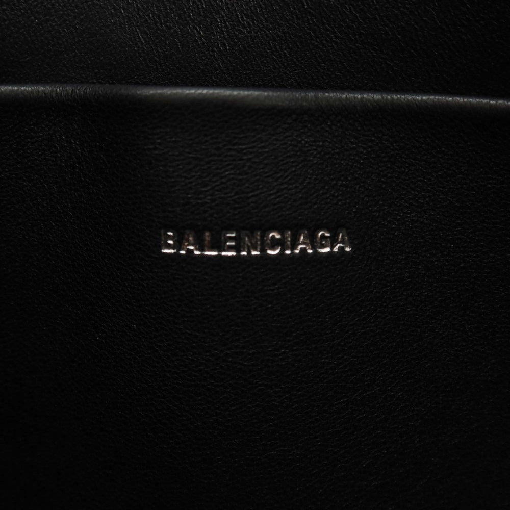 【中古】【未使用】バレンシアガ BALENCIAGA レザー クラッチバッグ ブラック【 状態ランクS 】【 メンズ 】