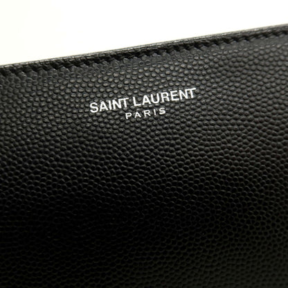 【SALE10%OFF/返品不可】【中古】サンローランパリ SAINT LAURENT PARIS レザー ラウンドジップ 長財布 ブラック【 状態ランクA 】【 メンズ 】