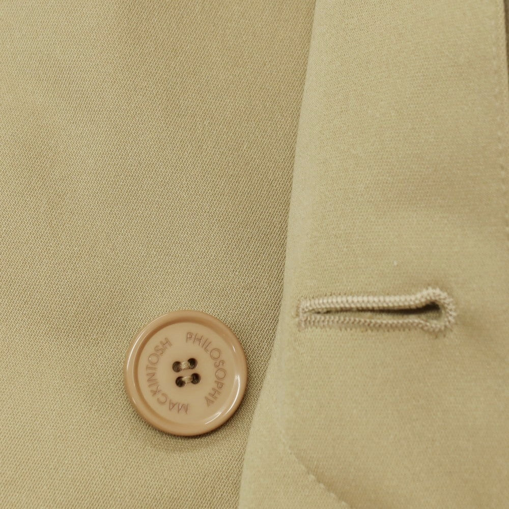 【中古】マッキントッシュフィロソフィー MACKINTOSH PHILOSOPHY TROTTER ポリエステル ステンカラーコート ベージュ【サイズ38】【 状態ランクC 】【 メンズ 】[BPD]
