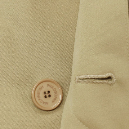 【中古】マッキントッシュフィロソフィー MACKINTOSH PHILOSOPHY TROTTER ポリエステル ステンカラーコート ベージュ【サイズ38】【 状態ランクC 】【 メンズ 】