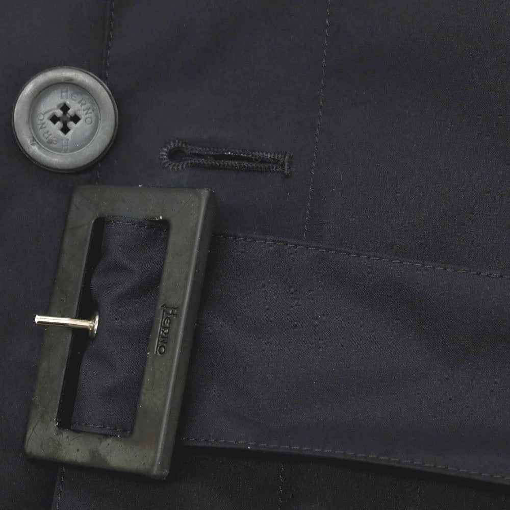 【中古】【未使用】ヘルノ Herno Laminar GORE-TEX ポリエステル ステンカラーコート ネイビー【サイズ46】【 状態ランクS 】【 メンズ 】