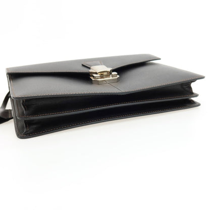 【中古】ダンヒル Dunhill 牛革 セカンドバッグ ダークブラウン【 状態ランクA 】【 メンズ 】