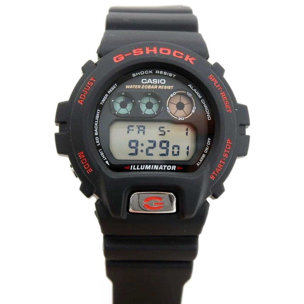【中古】ジーショック G-SHOCK DW-6900TR クォーツ式 腕時計 ブラックxレッド【 状態ランクA 】【 メンズ 】