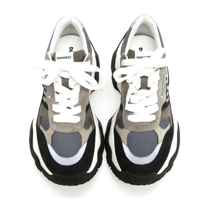 【新品アウトレット】ディースクエアード DSQUARED2 Wave スエード系 スニーカー ブラック【サイズ42】【 状態ランクN- 】【 メンズ 】