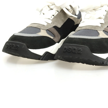 【新品アウトレット】ディースクエアード DSQUARED2 Wave スエード系 スニーカー ブラック【サイズ42】【 状態ランクN- 】【 メンズ 】