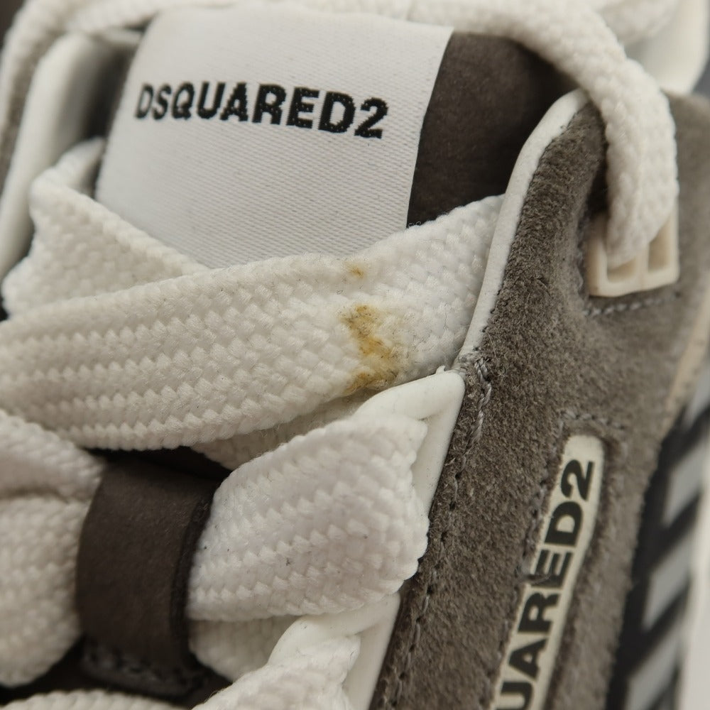 【新品アウトレット】ディースクエアード DSQUARED2 Wave スエード系 スニーカー ブラック【サイズ42】【 状態ランクN- 】【 メンズ 】