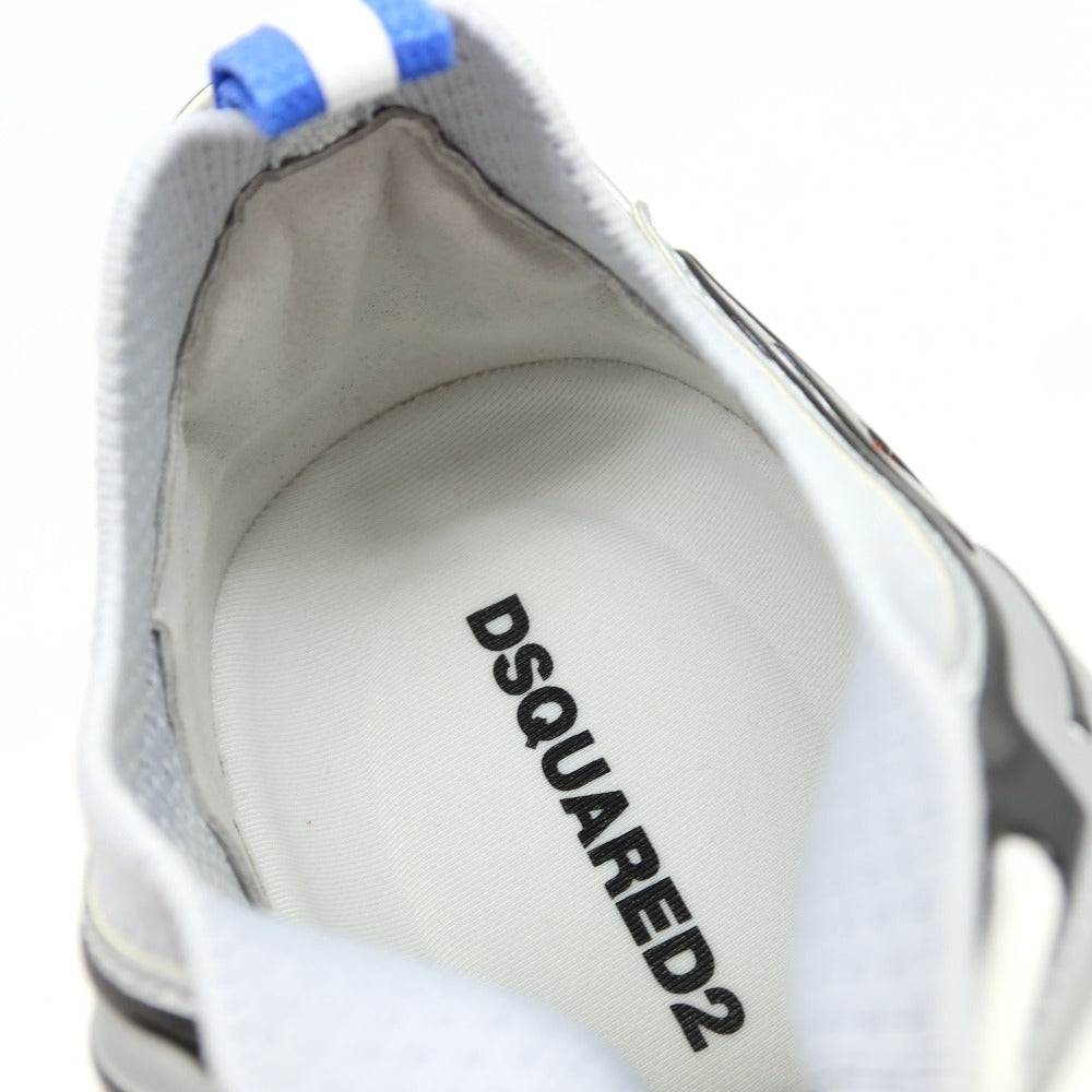 【新品】ディースクエアード DSQUARED2 Dash ナイロン系 スニーカー ホワイトxブルー【サイズ42】【 状態ランクN 】【 メンズ 】
