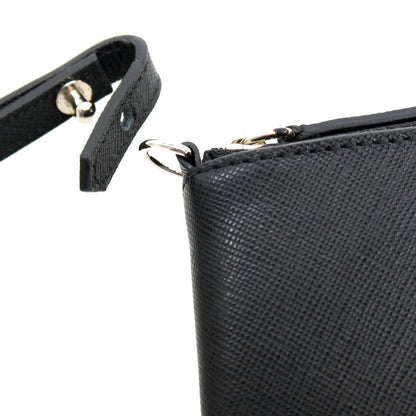 【新品】ディースクエアード DSQUARED2 サフィアーノレザー Neck Wallets ネックストラップ付き財布 ブラック【 状態ランクN 】【 メンズ 】