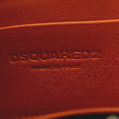 【新品】ディースクエアード DSQUARED2 サフィアーノレザー Neck Wallets ネックストラップ付き財布 ブラック【 状態ランクN 】【 メンズ 】