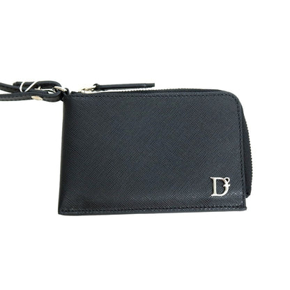 【新品】ディースクエアード DSQUARED2 サフィアーノレザー Neck Wallets ネックストラップ付き財布 ブラック【 状態ランクN 】【 メンズ 】