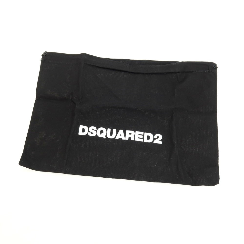 【新品】ディースクエアード DSQUARED2 ナイロン系 ネックストラップ付きコインカードウォレット 財布 ダークオリーブxブラック【 状態ランクN 】【 メンズ 】