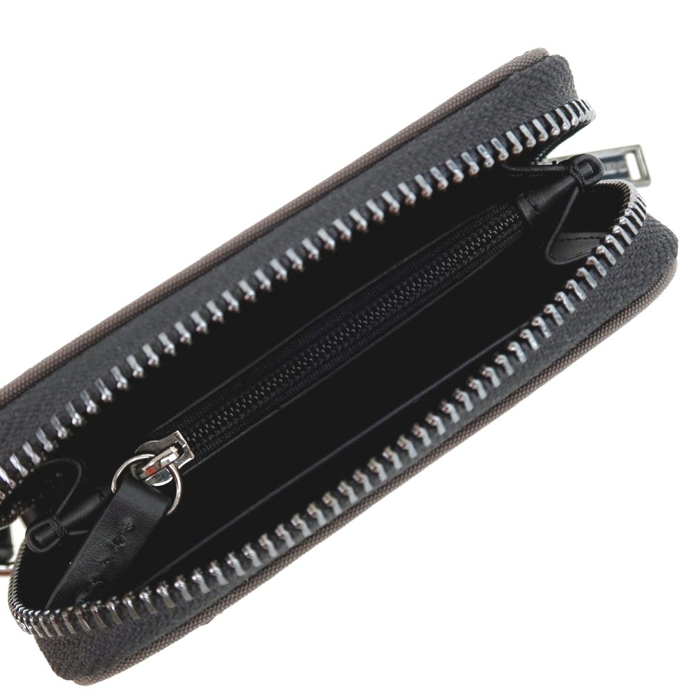 【新品】ディースクエアード DSQUARED2 ナイロン系 ネックストラップ付きコインカードウォレット 財布 ダークオリーブxブラック【 状態ランクN 】【 メンズ 】