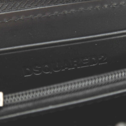 【新品】ディースクエアード DSQUARED2 ナイロン系 ネックストラップ付きコインカードウォレット 財布 ダークオリーブxブラック【 状態ランクN 】【 メンズ 】