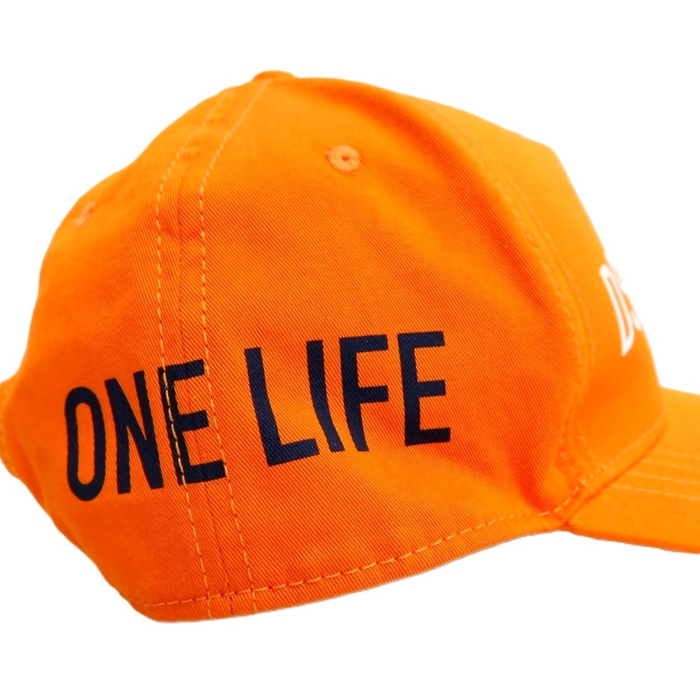 【新品】ディースクエアード DSQUARED2 ONE LIFE ONE PLANET ベースボールキャップ 帽子 オレンジ【 状態ランクN 】【 メンズ 】