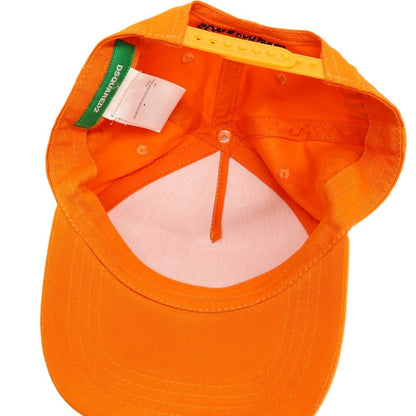 【新品】ディースクエアード DSQUARED2 ONE LIFE ONE PLANET ベースボールキャップ 帽子 オレンジ【 状態ランクN 】【 メンズ 】