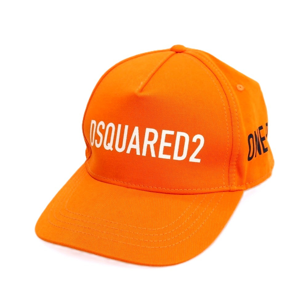 【新品】ディースクエアード DSQUARED2 ONE LIFE ONE PLANET ベースボールキャップ 帽子 オレンジ【 状態ランクN 】【 メンズ 】
